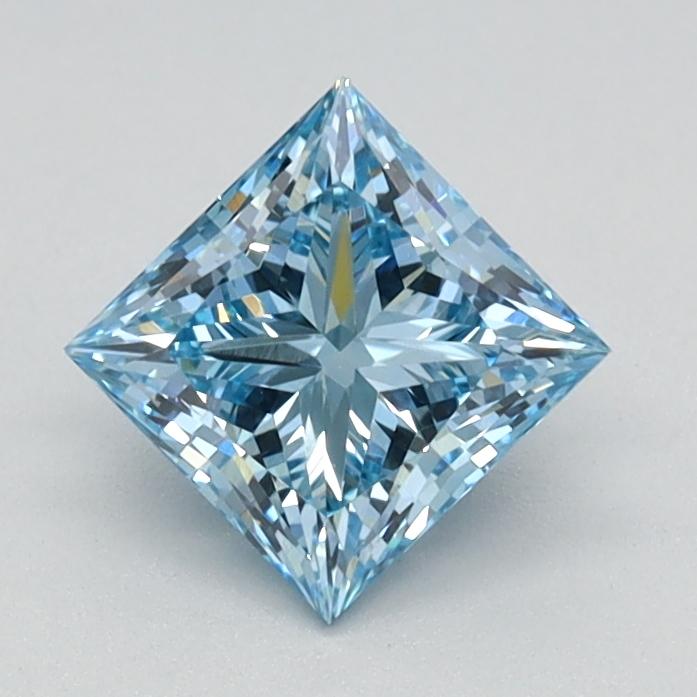 0.77 Ct. Fancy Intense Blue Princess Lab Grown Diamond