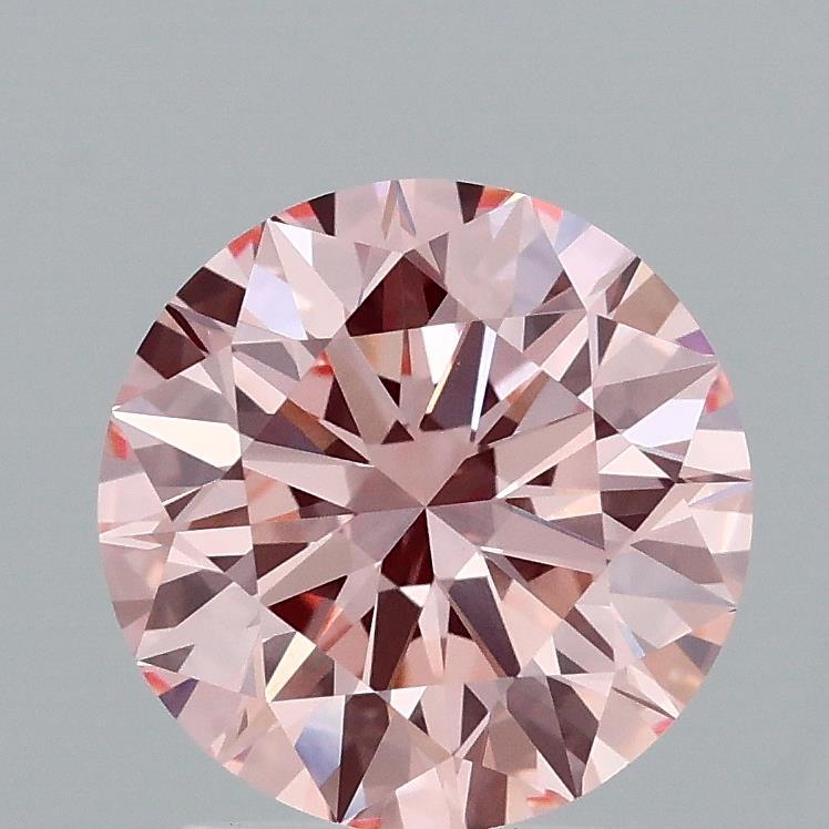 2.01 Ct. Fancy Vivid Pink Round Lab Grown Diamond
