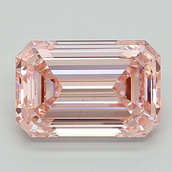 4.02 Ct. Fancy Intense  Pink Emerald Lab Grown Diamond