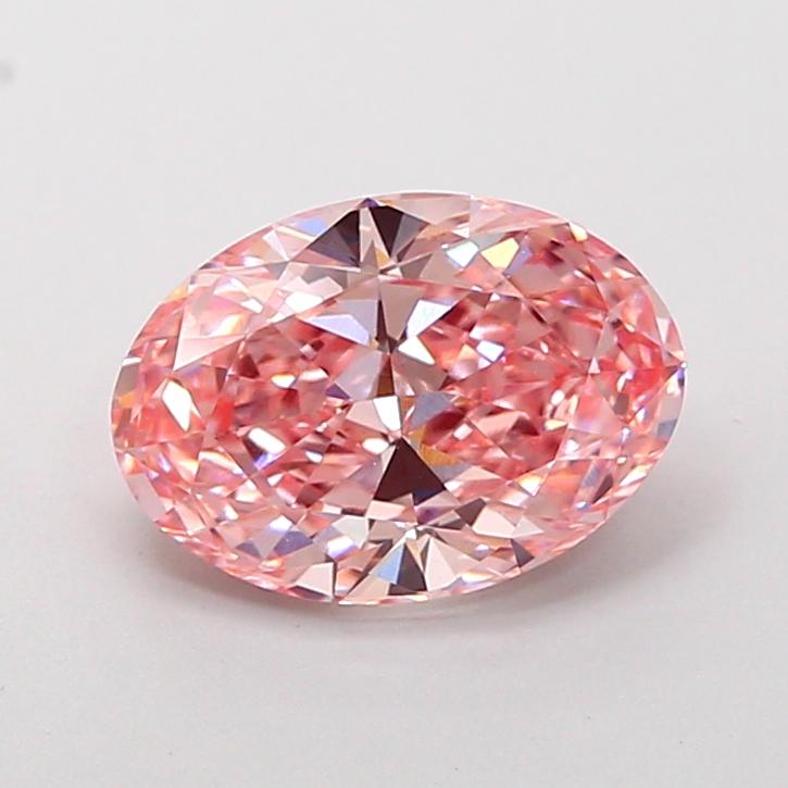 1.79 Ct. Fancy Vivid Pink Oval Lab Grown Diamond
