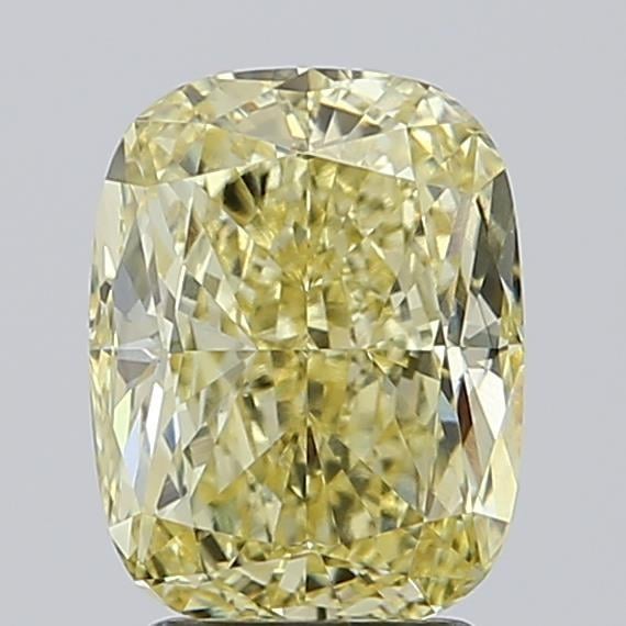 3.33 Ct. Fancy Yellow Cushion Lab Grown Diamond