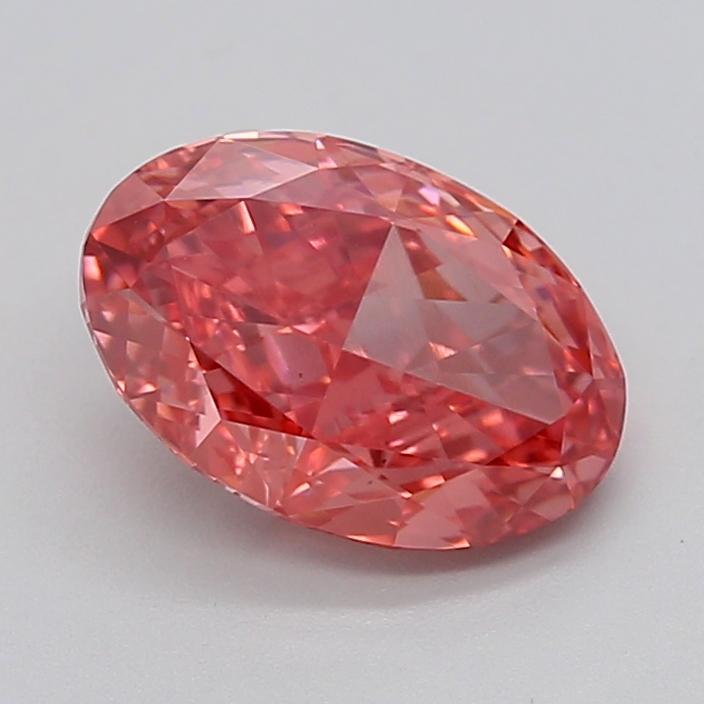 2.05 Ct. Fancy Vivid  Pink Oval Lab Grown Diamond