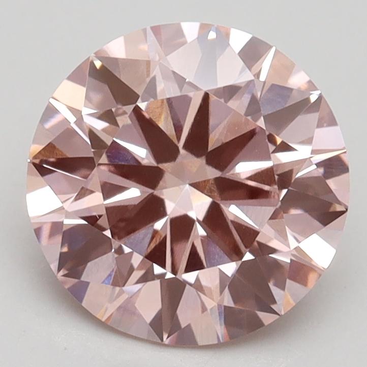 2.12 Ct. Fancy Intense Pink Round Lab Grown Diamond