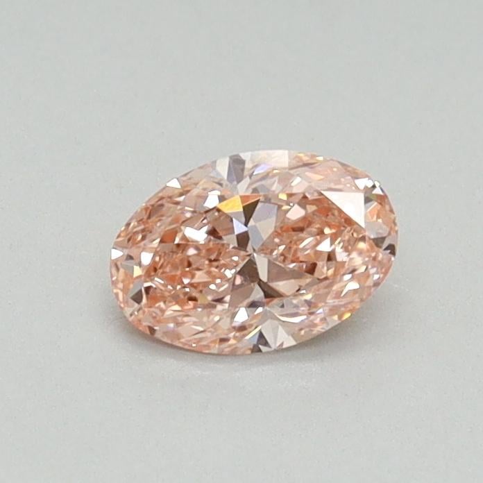 0.33 Ct. Fancy Intense Pink Oval Lab Grown Diamond