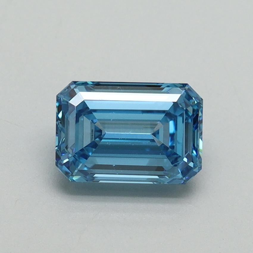 1.02 Ct. Fancy Vivid Blue Emerald Lab Grown Diamond