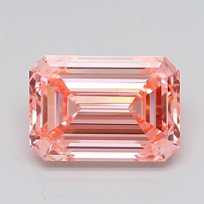 3.08 Ct. Fancy Vivid  Pink Emerald Lab Grown Diamond
