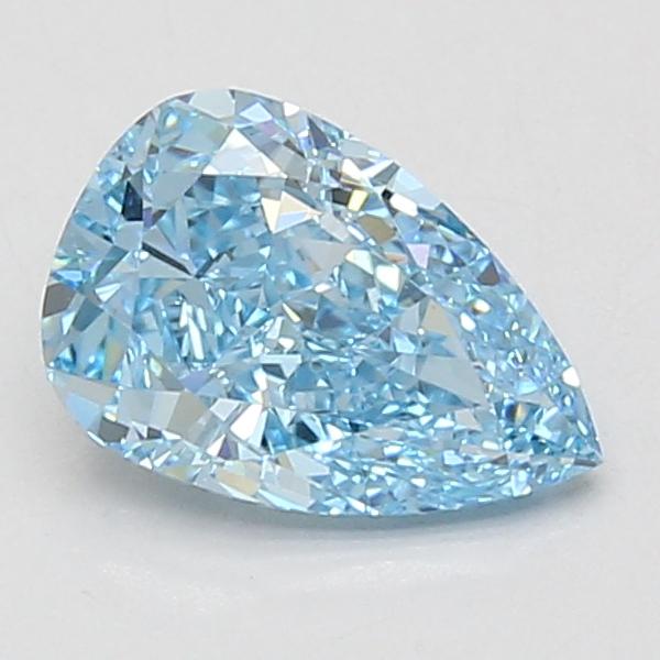 1.53 Ct. Fancy Vivid Blue Pear Lab Grown Diamond