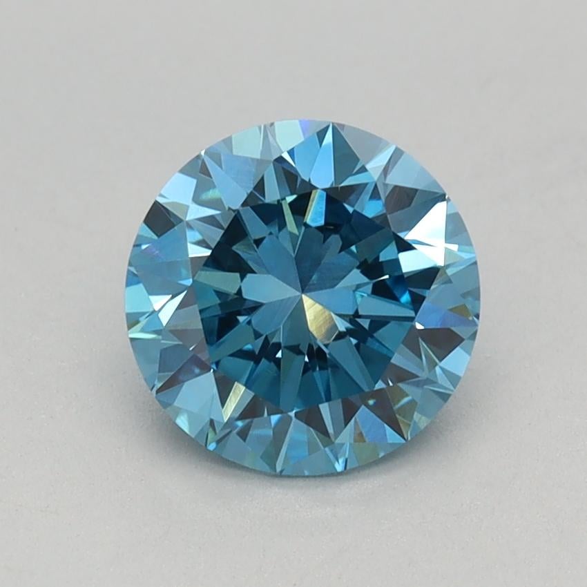1.02 Ct. Fancy Vivid Blue Round Lab Grown Diamond