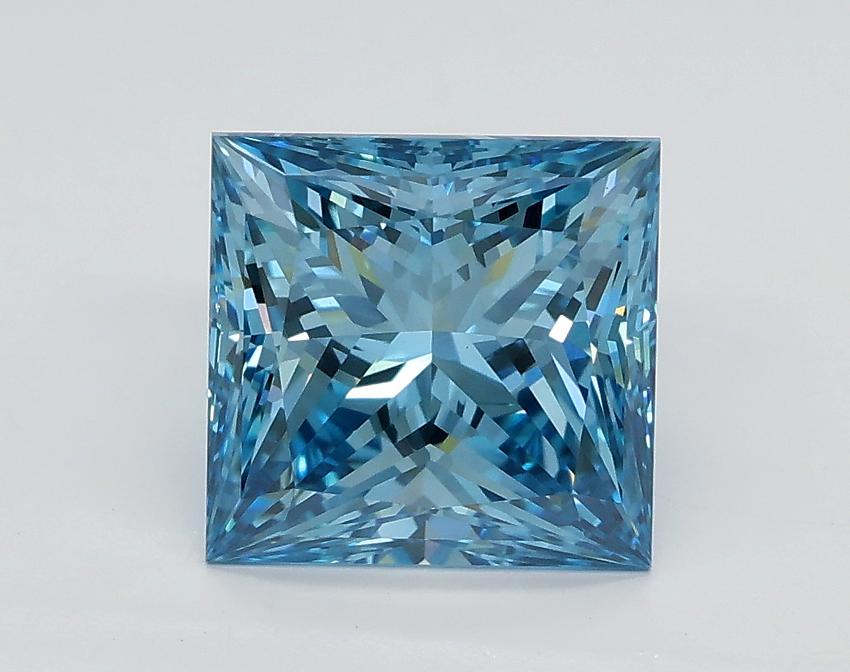 2.01 Ct. Fancy Intense Blue Princess Lab Grown Diamond
