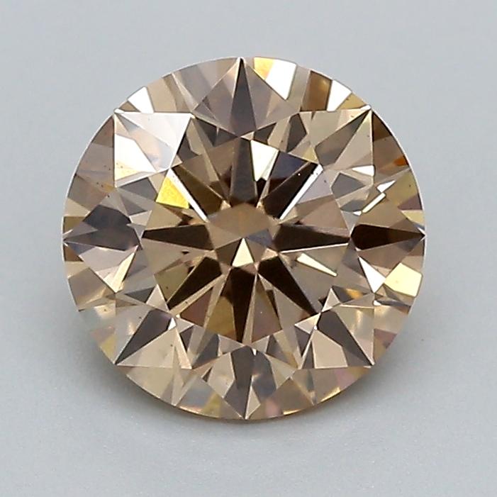 1.58 Ct. Fancy Light  Brown Round Lab Grown Diamond