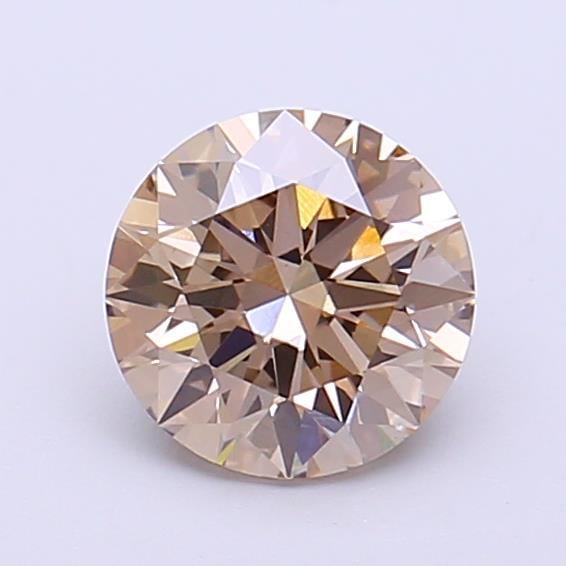 1.08 Ct. Light Brown Round Lab Grown Diamond