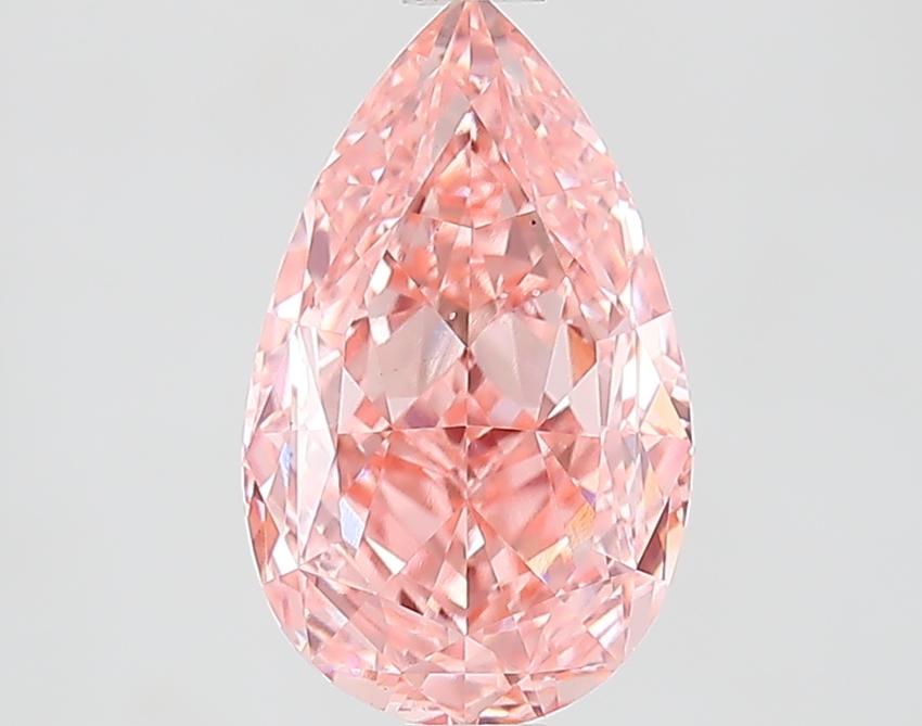 2.73 Ct. Fancy Vivid Pink Pear Lab Grown Diamond