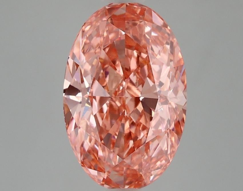 3.67 Ct. Fancy Pink Oval Lab Grown Diamond