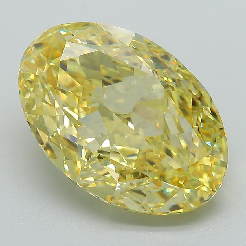 6.00 Ct. Fancy Intense Yellow Oval Lab Grown Diamond