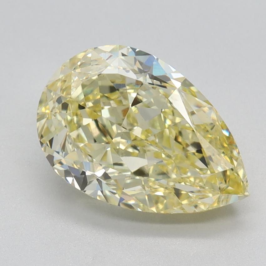 2.20 Ct. Fancy Intense Yellow Pear Lab Grown Diamond