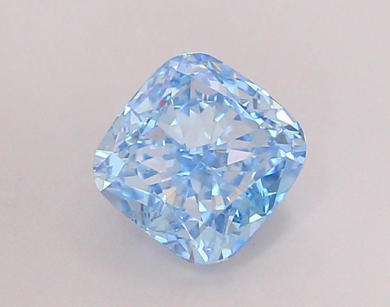 2.01 Ct. Fancy Vivid Blue Cushion Lab Grown Diamond