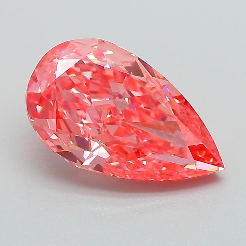 2.25 Ct. Fancy Vivid Pink Pear Lab Grown Diamond