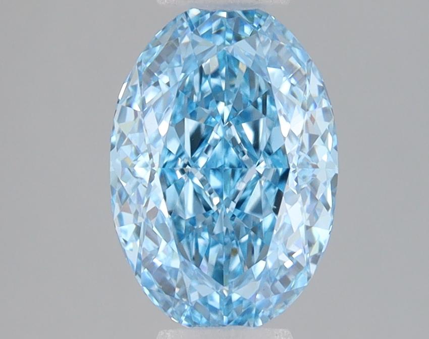 1.70 Ct. Fancy Vivid Blue Oval Lab Grown Diamond