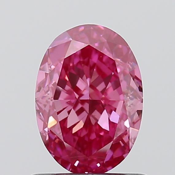 1.01 Ct. Fancy Vivid Pink Oval Lab Grown Diamond