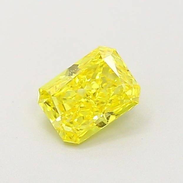0.54 Ct. Fancy Vivid  Yellow Radiant Lab Grown Diamond