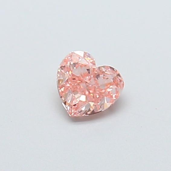 0.34 Ct. Fancy Intense  Pink Heart Lab Grown Diamond