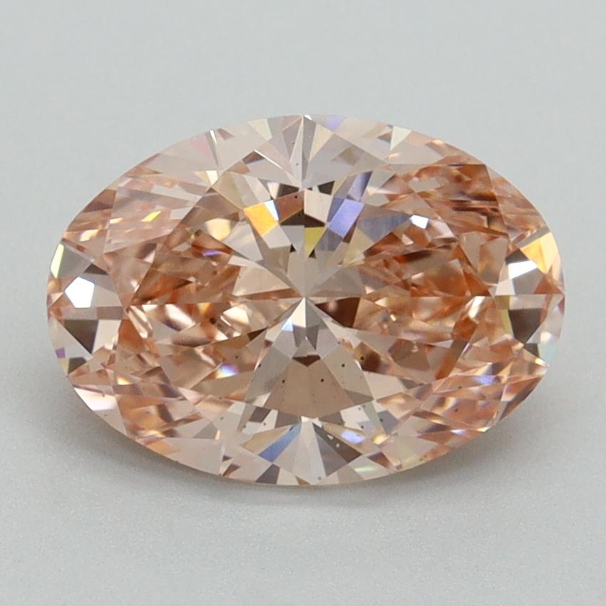 2.02 Ct. Fancy Intense Pink Oval Lab Grown Diamond