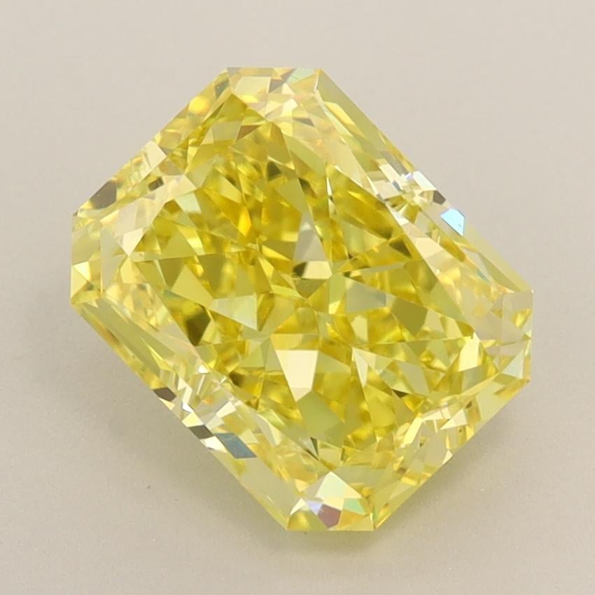 2.32 Ct. Fancy Vivid  Yellow Radiant Lab Grown Diamond