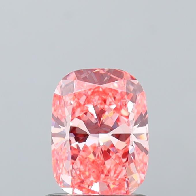 1.20 Ct. Fancy Vivid  Pink Cushion Lab Grown Diamond