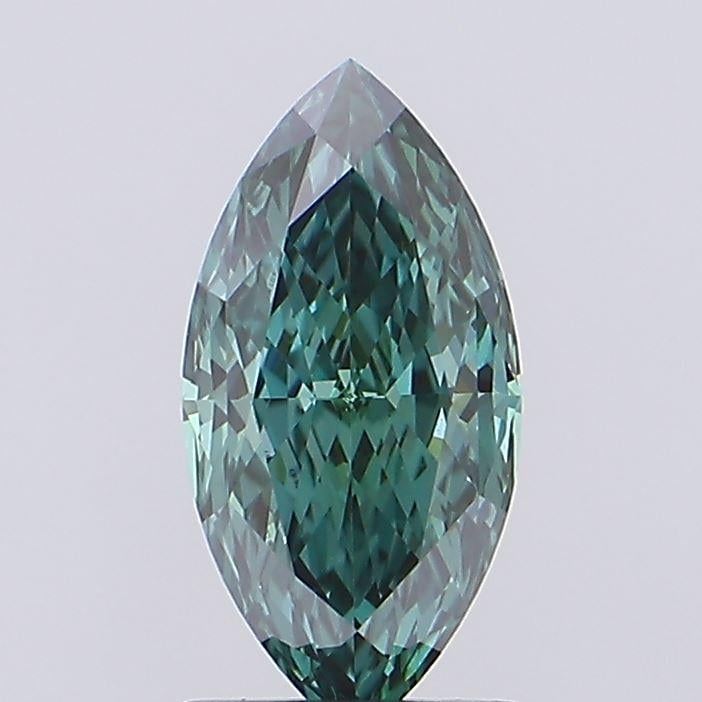 1.17 Ct. Fancy Vivid Green Marquise Lab Grown Diamond