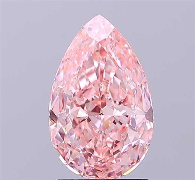 2.04 Ct. Fancy Vivid Pink Pear Lab Grown Diamond