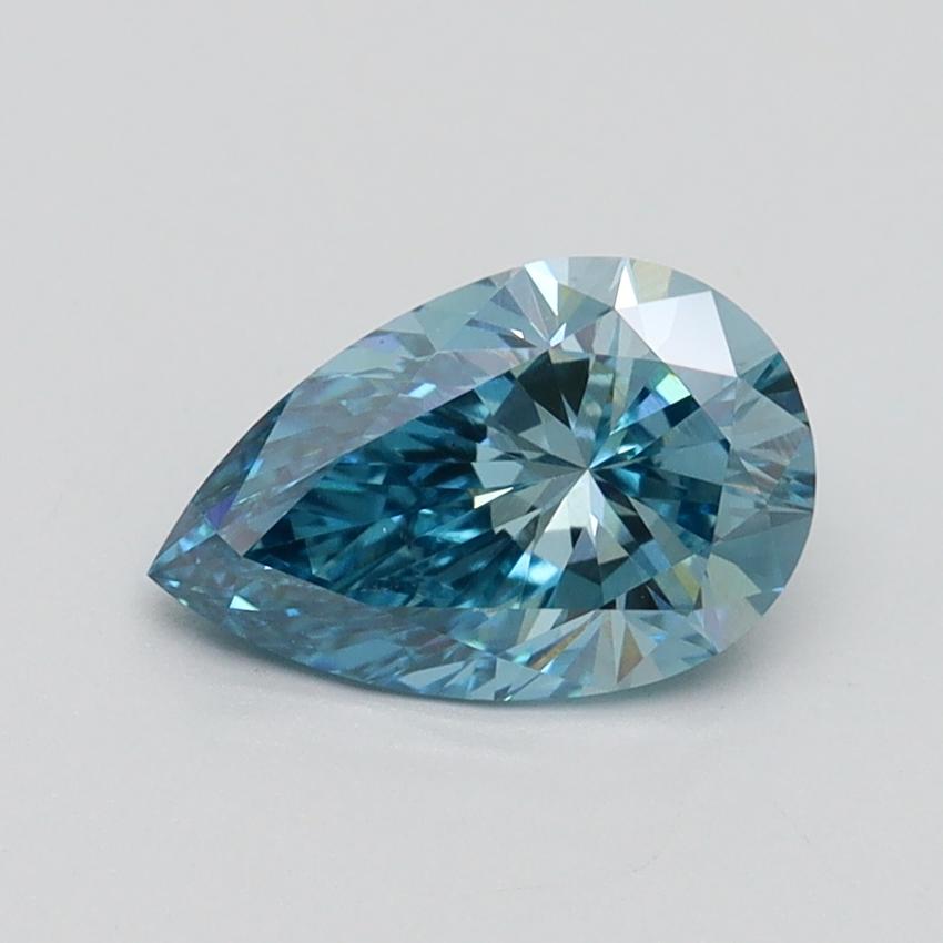 1.04 Ct. Fancy Vivid Blue Pear Lab Grown Diamond