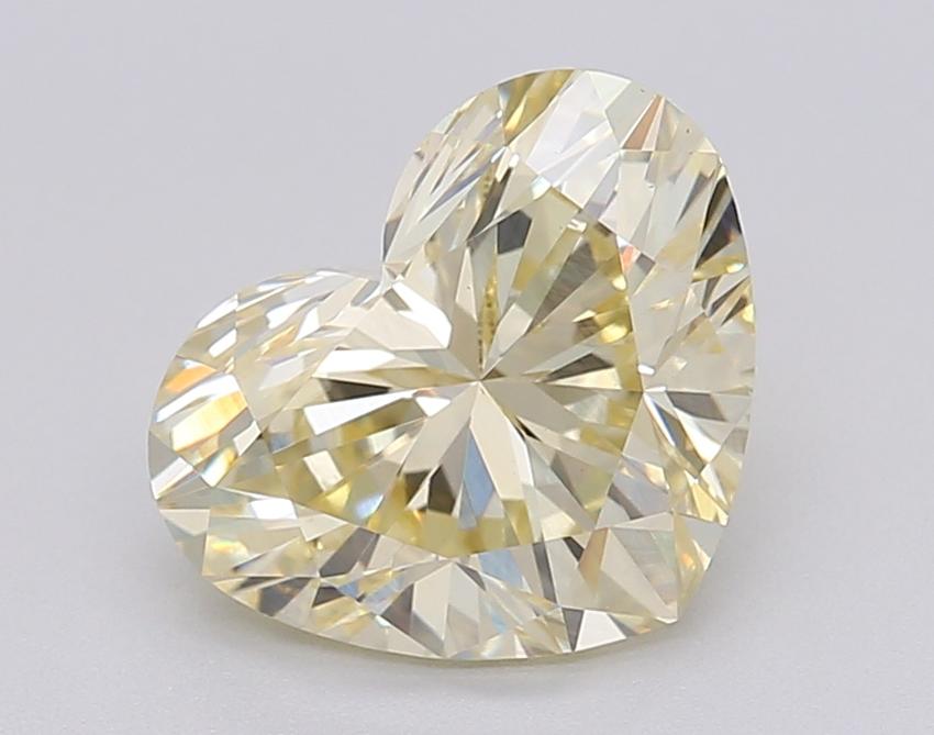 2.07 Ct. Fancy Light Yellow Heart Lab Grown Diamond