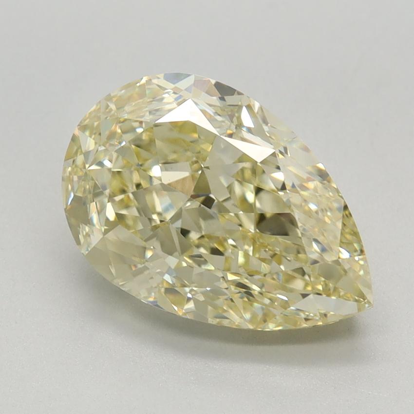 2.61 Ct. Fancy Intense Yellow Pear Lab Grown Diamond