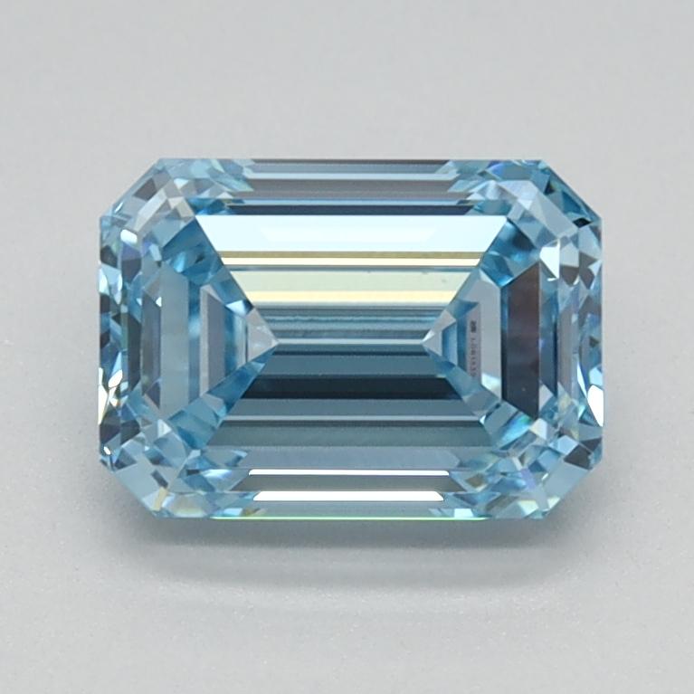 1.08 Ct. Fancy Intense Blue Emerald Lab Grown Diamond