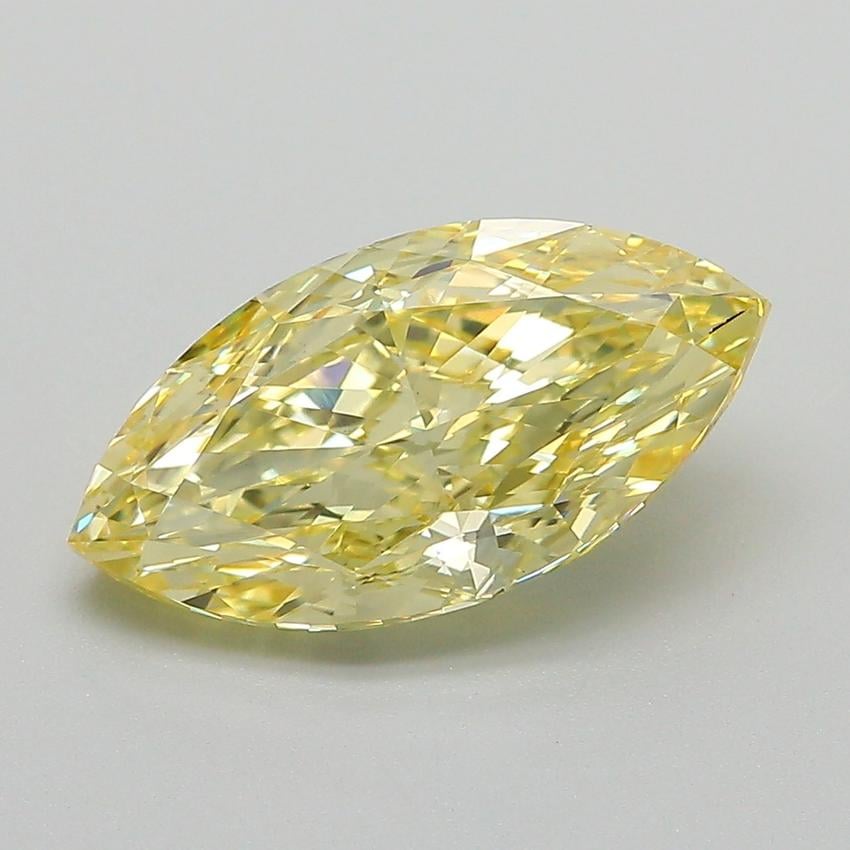 3.10 Ct. Fancy Intense Yellow Marquise Lab Grown Diamond