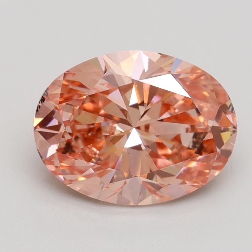 2.00 Ct. Fancy Intense Pink Oval Lab Grown Diamond