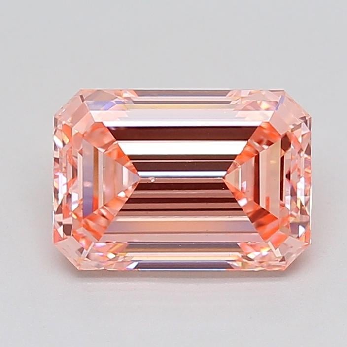 3.02 Ct. Fancy Vivid  Pink Emerald Lab Grown Diamond