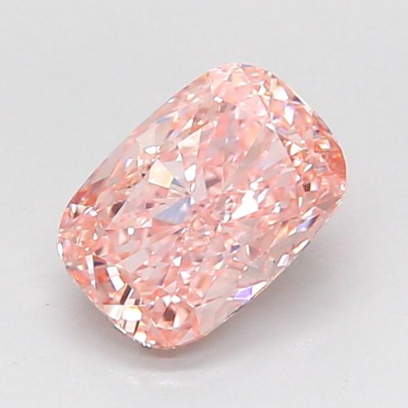 1.04 Ct. Fancy Intense  Pink Cushion Lab Grown Diamond