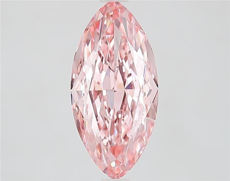 2.82 Ct. Fancy Vivid  Pink Marquise Lab Grown Diamond