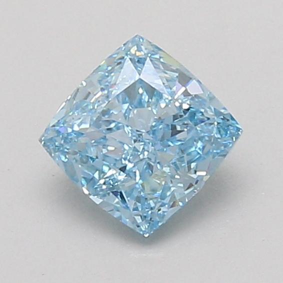 1.03 Ct. Fancy Vivid Blue Cushion Lab Grown Diamond