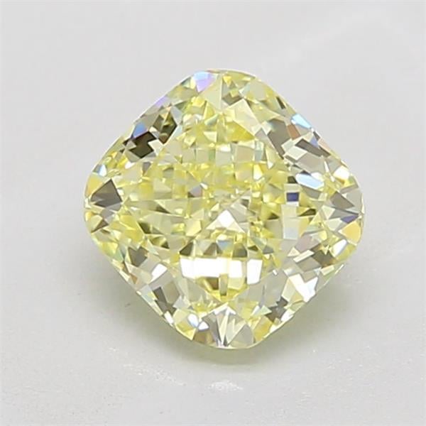 1.13 Ct. Fancy Light Yellow Cushion Lab Grown Diamond
