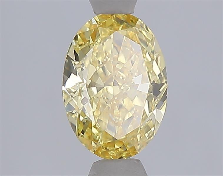 1.02 Ct. Fancy Intense  Yellow Oval Lab Grown Diamond