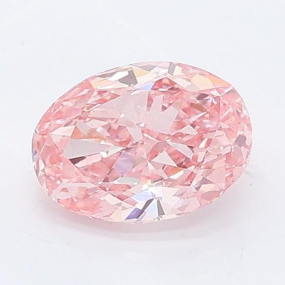 1.05 Ct. Fancy Vivid Pink Oval Lab Grown Diamond