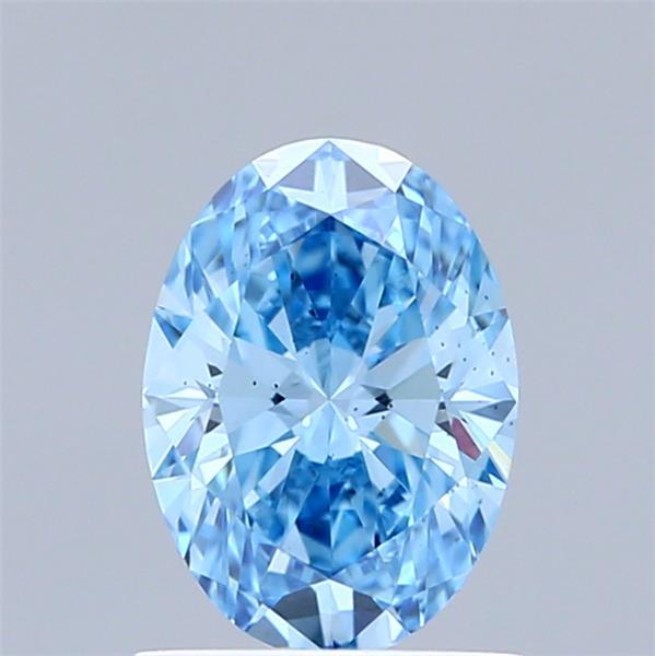 1.01 Ct. Fancy Vivid Blue Oval Lab Grown Diamond