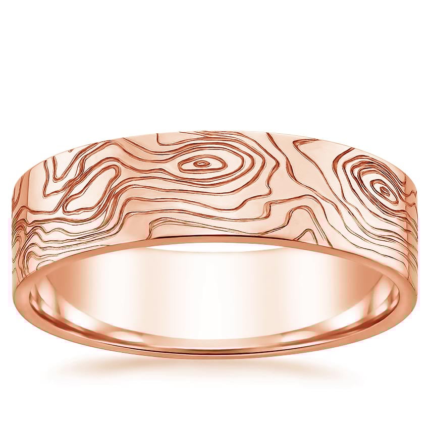 Rose gold diamond engagement ring with surprise diamond details
