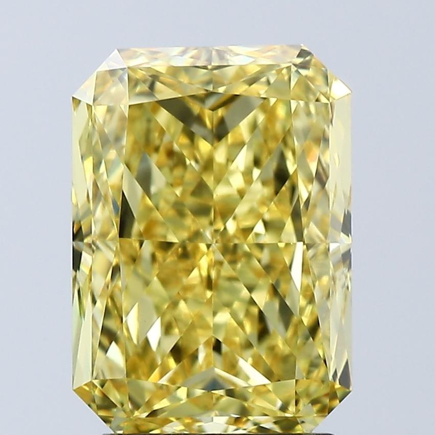 3.07 Ct. Fancy Vivid Yellow Radiant Lab Grown Diamond