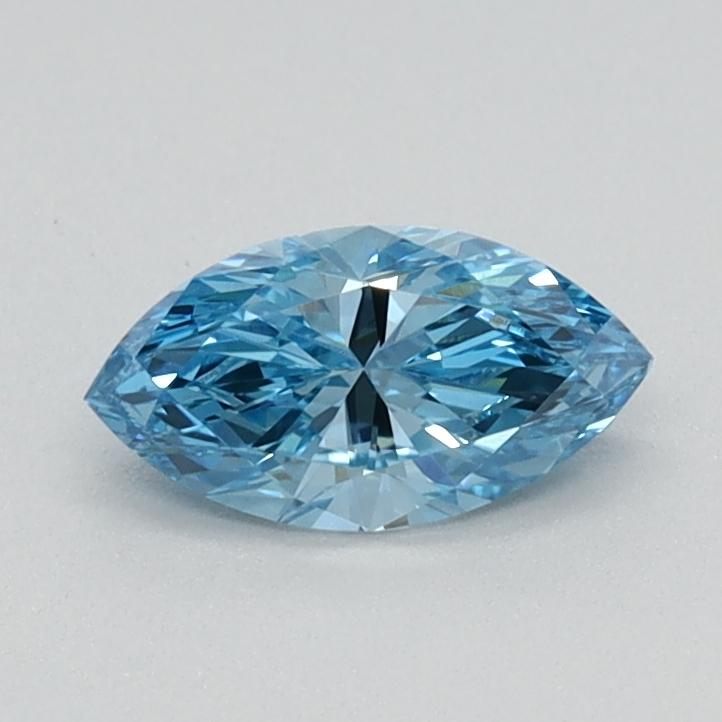 0.38 Ct. Fancy Vivid Blue Marquise Lab Grown Diamond