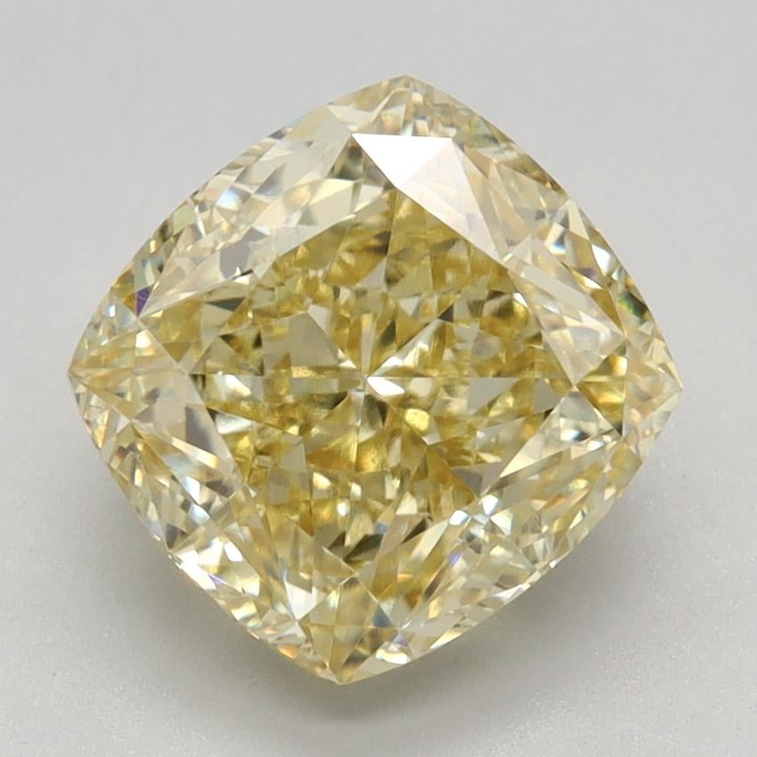 3.08 Ct. Fancy Intense Yellow Cushion Lab Grown Diamond