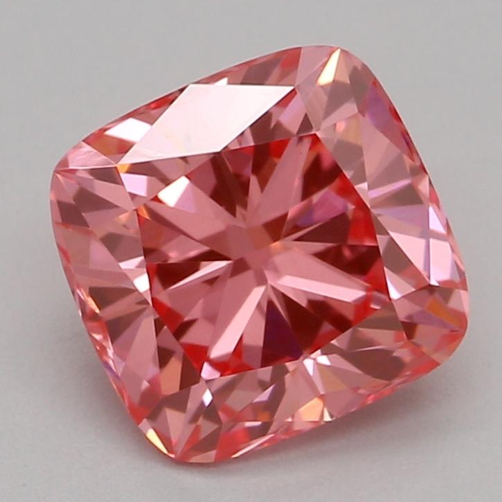 1.08 Ct. Fancy Vivid Pink Cushion Lab Grown Diamond