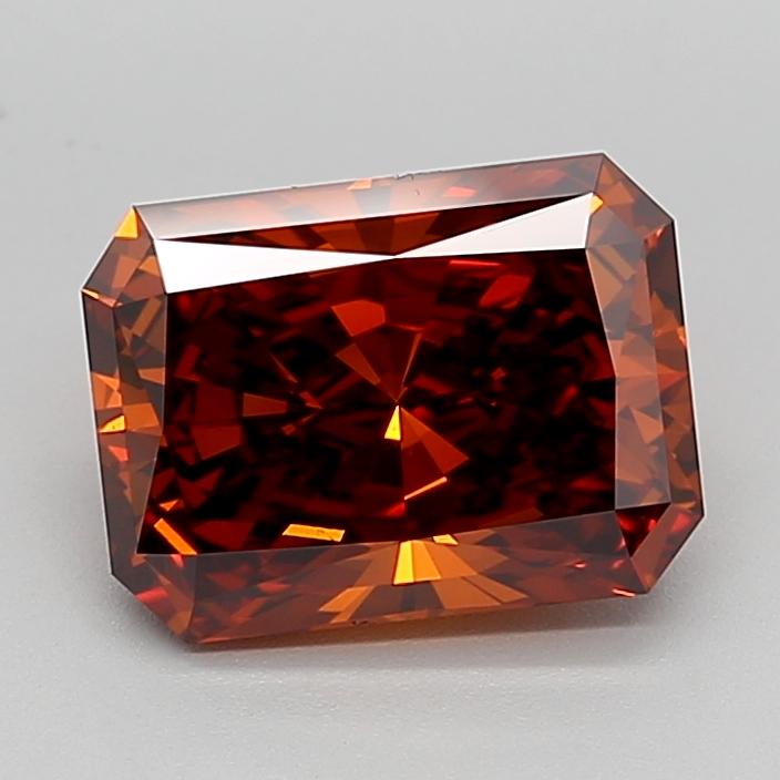 3.05 Ct. Fancy Deep  Orange Radiant Lab Grown Diamond